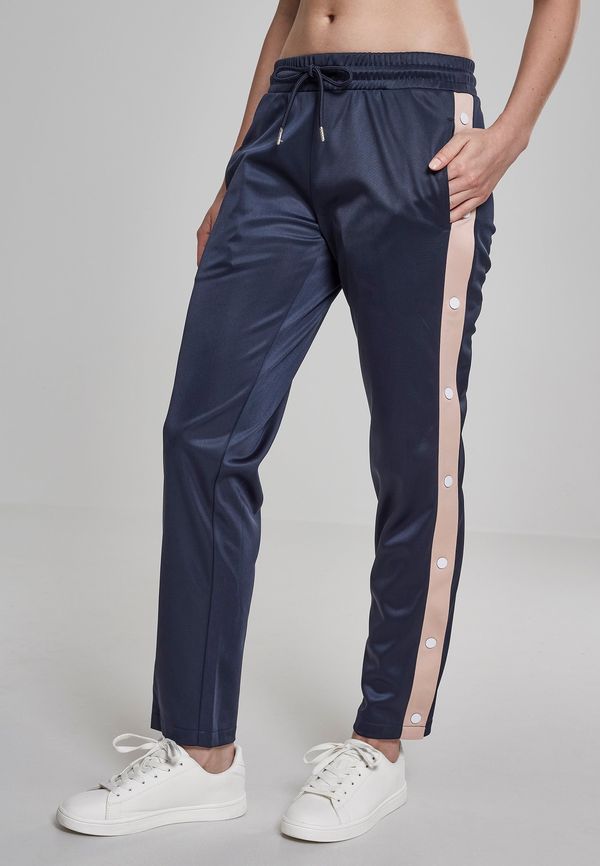 Urban Classics Women's sweatpants with button in navy blue/light pink/white