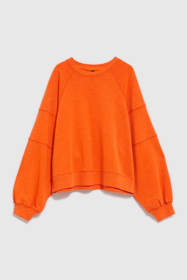 Moodo WOMEN'S SWEATSHIRT L-BL-4010 ORANGE