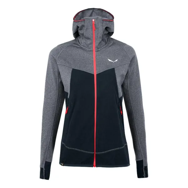 Salewa Women's sweatshirt Salewa Puez hybrid polarlite hooded fleece Navy blazer melange