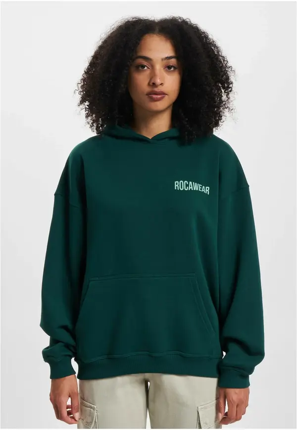 Rocawear Women's Sweatshirt Typo Hoody Green