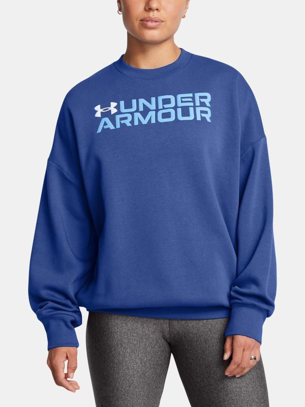 Under Armour Women's sweatshirt Under Armour Rival Fleece WordmarkOS Crew-BLU - Women's