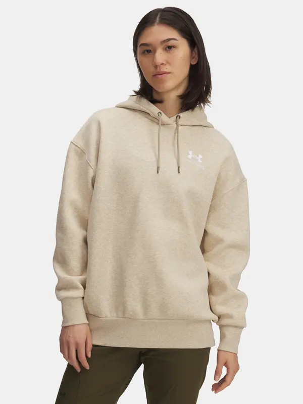Under Armour Women's sweatshirt Under Armour UA Icon Fleece OS Hoodie-BRN - Women's