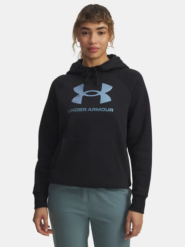 Under Armour Women's sweatshirt Under Armour UA Rival Flc Shimmer Hdy-BLK - Women's