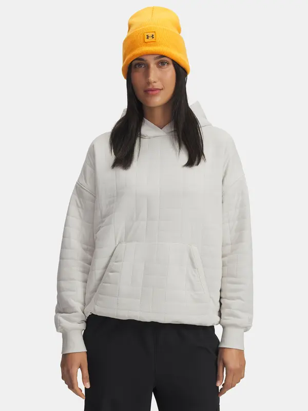 Under Armour Women's sweatshirt Under Armour Unstoppable Flc Txtr Hoodie-WHT - Women's