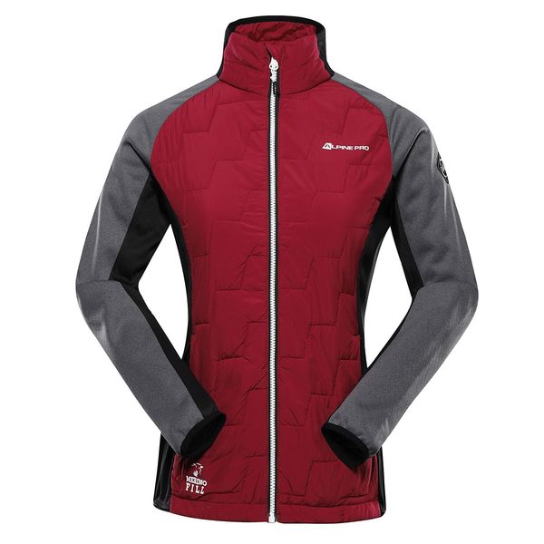 ALPINE PRO Women's sweatshirt with merino filling ALPINE PRO JORWA anemone