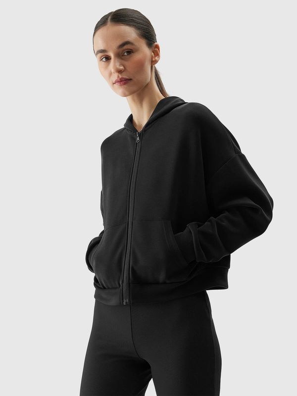 4F Women's sweatshirt with the addition of modal 4F - black