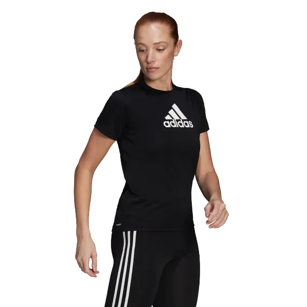 Adidas Women's T-shirt adidas Primeblue Designed 2 Move Logo Sport Black XS