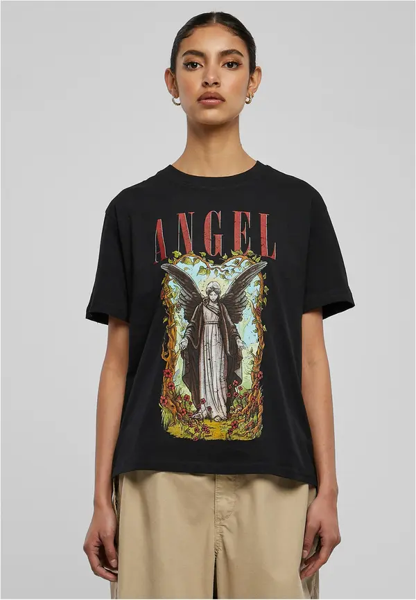 Mister Tee Women's T-shirt Angel black