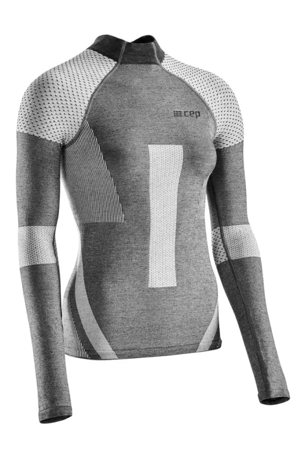 Cep Women's T-shirt CEP Ski Touring Base Grey