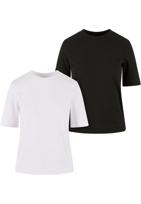 Urban Classics Women's T-Shirt Classy Tee 2 Pack white+black