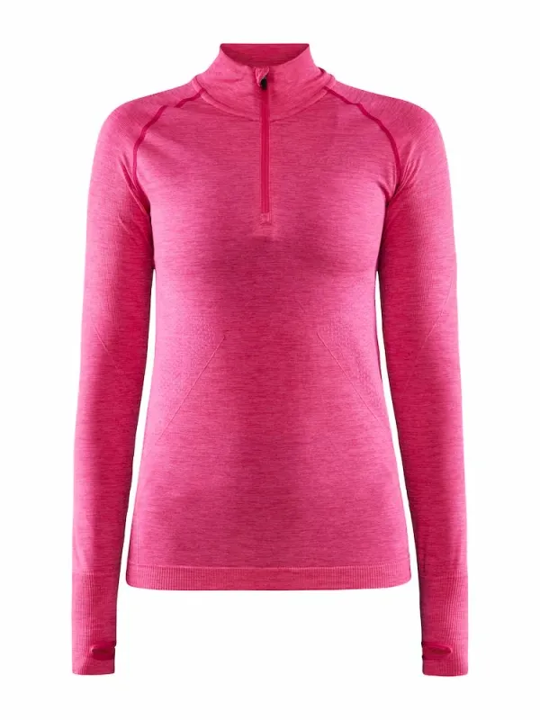 Craft Women's T-Shirt Craft Core Dry Active Comfort Zip Pink