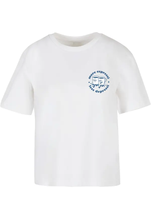 Mister Tee Women's T-shirt Daily Espresso white