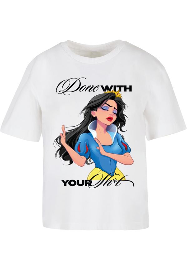 Mister Tee Women's T-shirt Done With Your Sh*it white