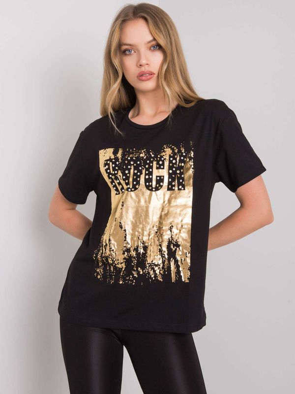 Fashionhunters Women's t-shirt Fashionhunters Golden