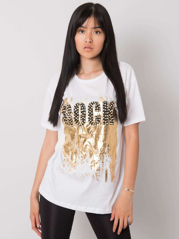 Fashionhunters Women's t-shirt Fashionhunters Golden