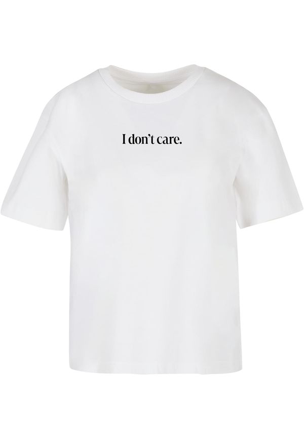 Mister Tee Women's T-shirt I Don't Care white