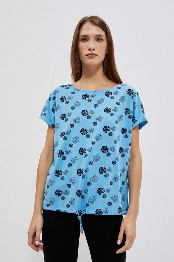 Moodo WOMEN'S T-SHIRT L-TS-4021 L.Blue