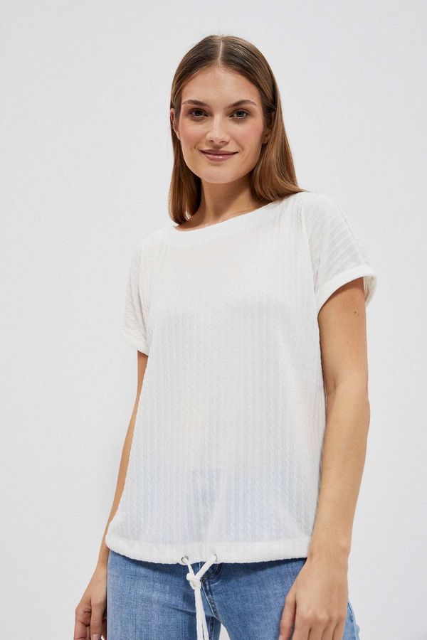 Moodo WOMEN'S T-SHIRT L-TS-4024 WHITE