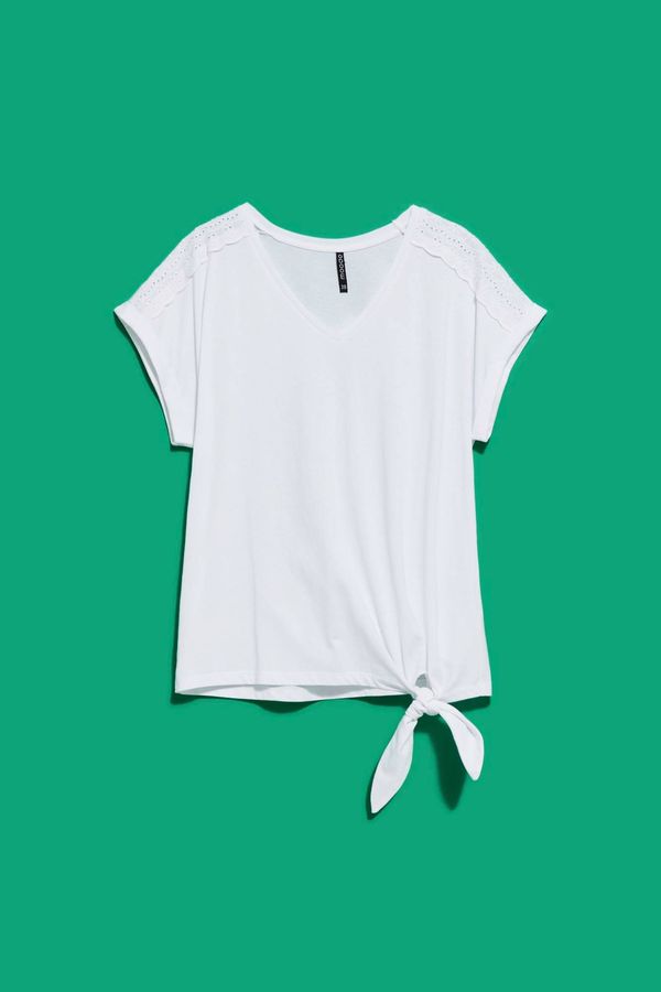 Moodo WOMEN'S T-SHIRT L-TS-4031 WHITE