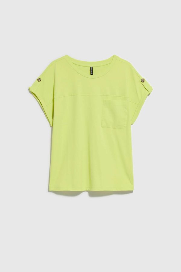 Moodo WOMEN'S T-SHIRT L-TS-4086 L.Green