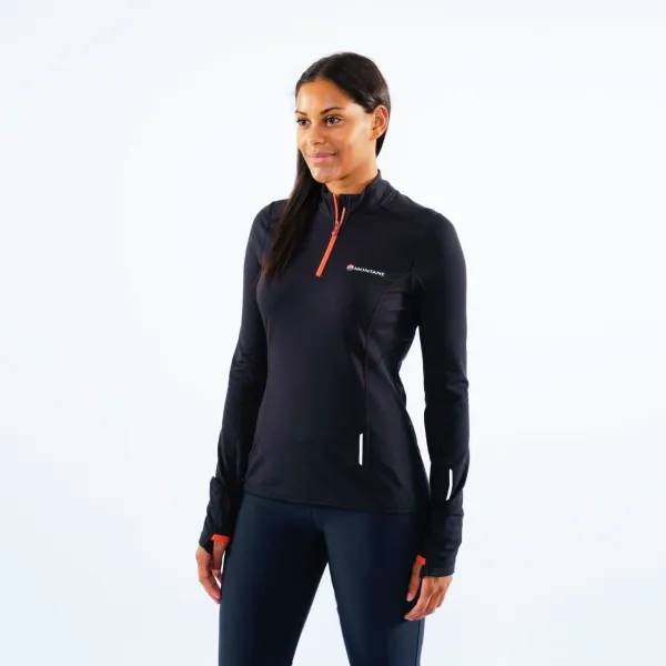 Montane Women's T-shirt Montane Katla Pull-On Black