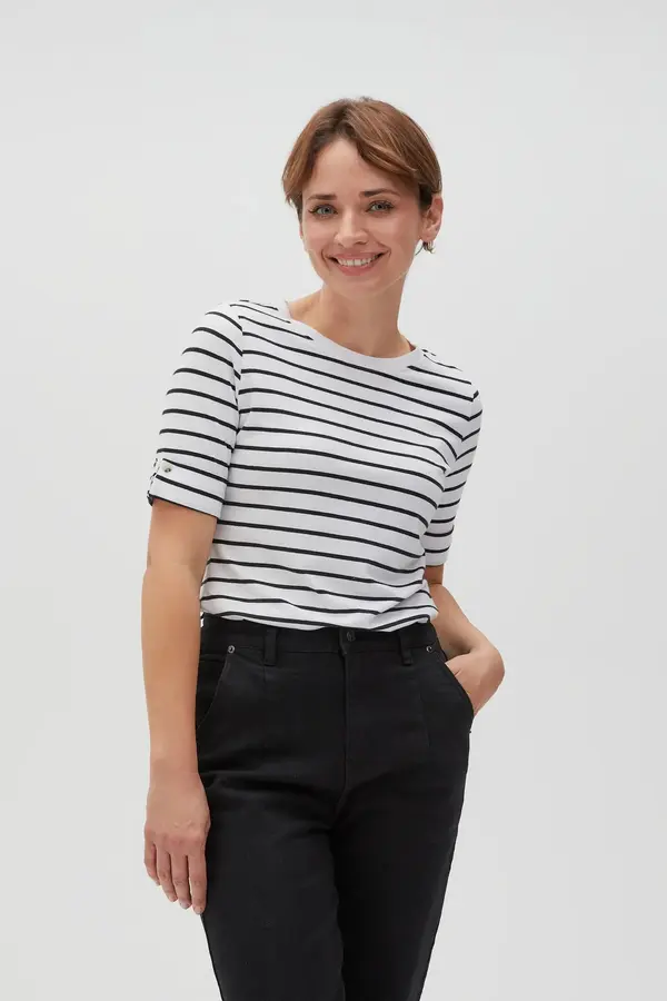 Marisse Women's T-shirt MOODO L-TS-4608 - black