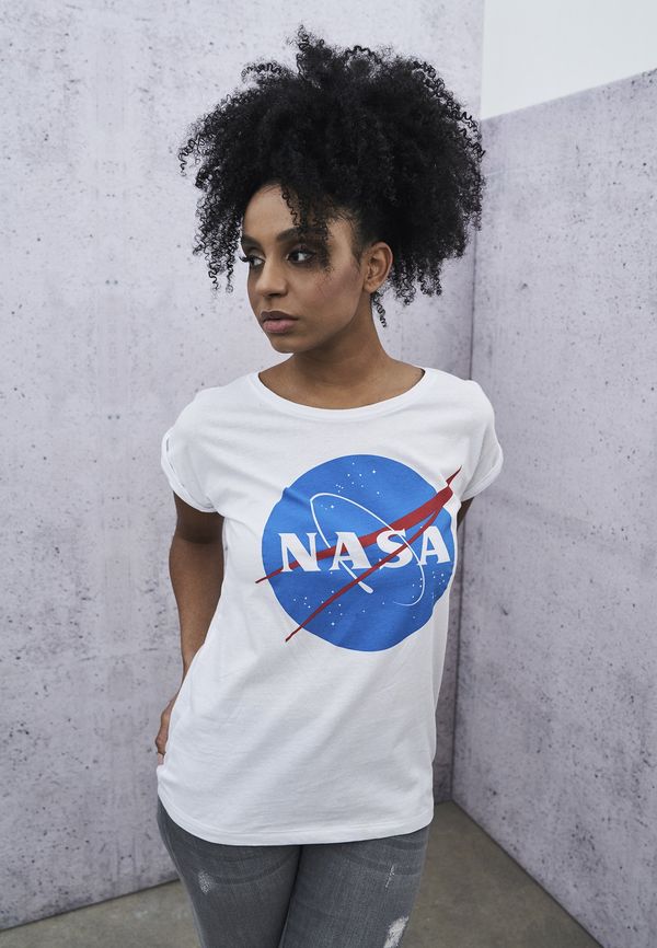 Mister Tee Women's T-shirt NASA Insignia white