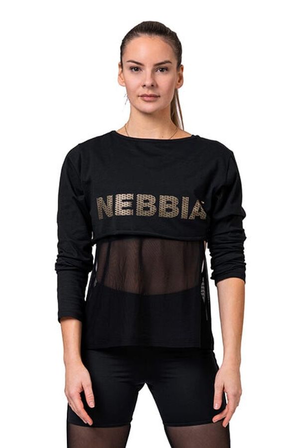 NEBBIA Women's T-shirt Nebbia Intense Mesh T-shirt 805 black XS