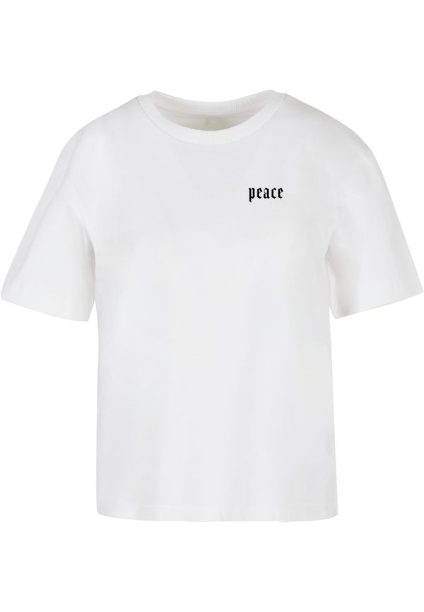 Mister Tee Women's T-shirt Peace Hand white