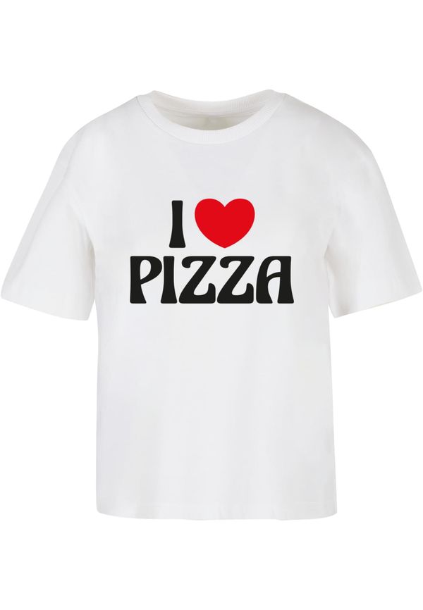 Mister Tee Women's T-shirt Pizza Love white