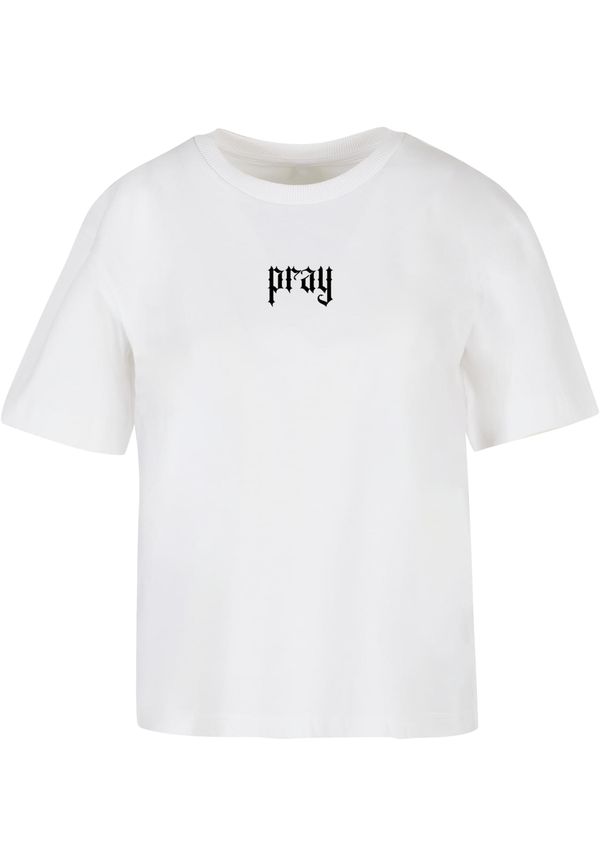 Mister Tee Women's T-shirt Praying Hands white