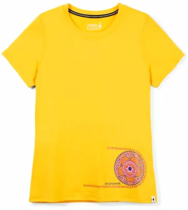 Smartwool Women's T-Shirt Smartwool Merino Sport 150 Crankset Short Sleeve Mango Sorbet