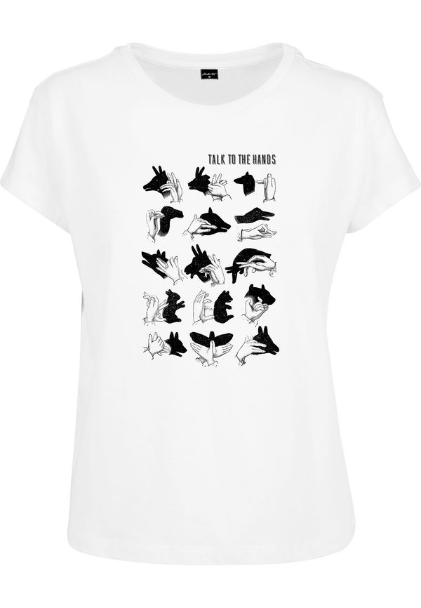 Mister Tee Women's T-shirt Talk To The Hand Box white