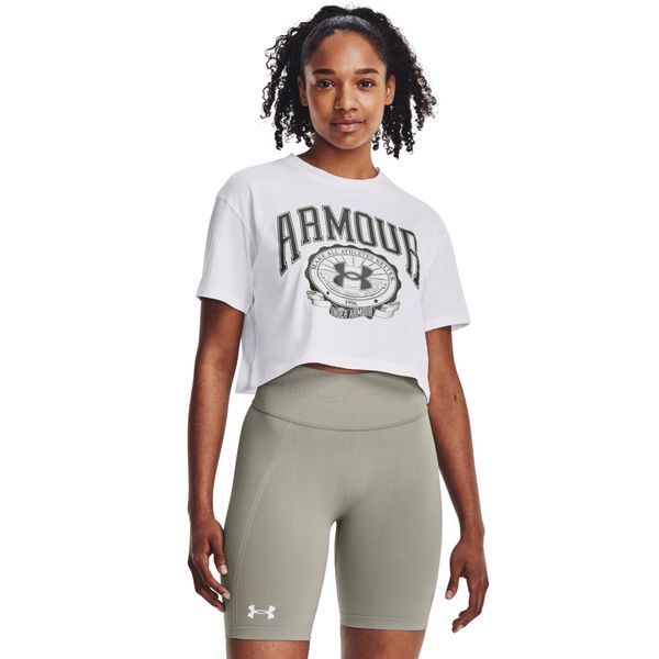 Under Armour Women's T-shirt Under Armour Collegiate Crest Crop SS