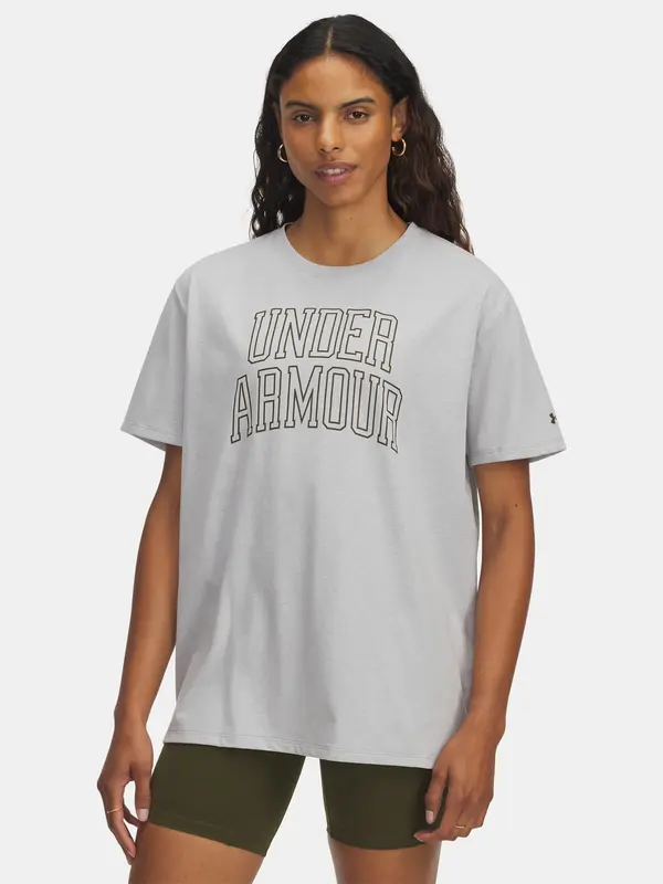 Under Armour Women's T-shirt Under Armour Rival OS Campus Tee-GRY - Women's