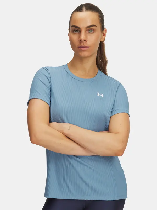 Under Armour Women's T-shirt Under Armour Tech Rib SSC-BLU - Women's