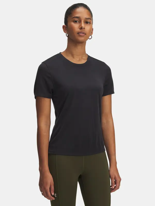 Under Armour Women's T-shirt Under Armour UA Launch Jacquard SS-BLK - Women's
