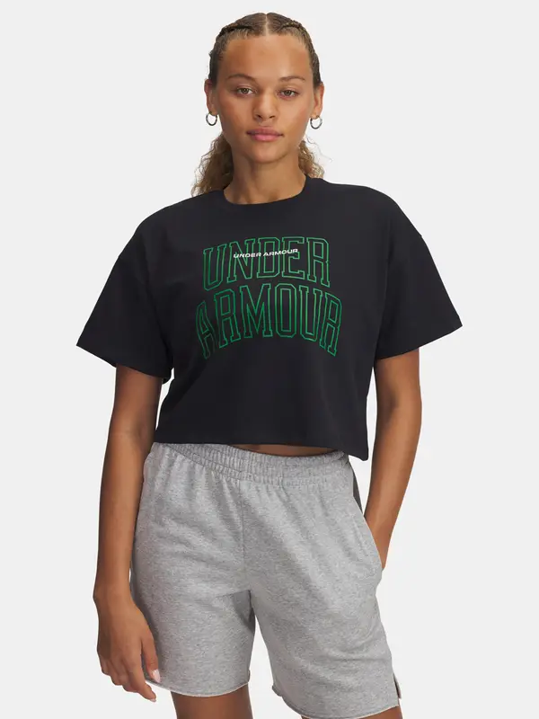 Under Armour Women's T-shirt Under Armour UA W VARSITY MIX HW SS CROP - Women's