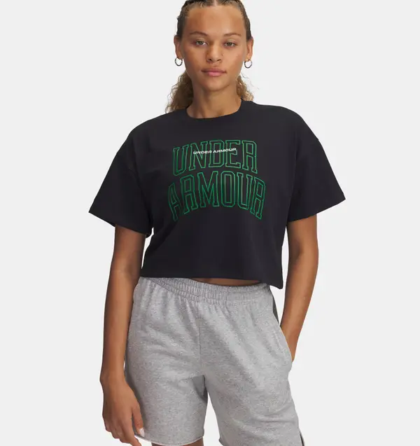 Under Armour Women's T-shirt Under Armour W Varsity Mix HW SS Crop