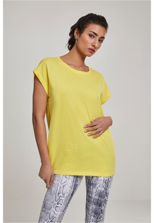 Urban Classics Women's T-shirt with extended shoulder bright yellow