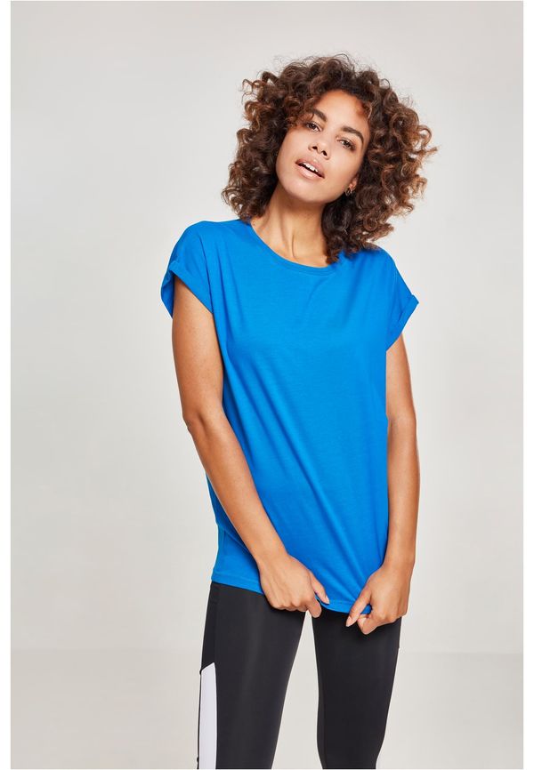 Urban Classics Women's T-shirt with extended shoulder light blue