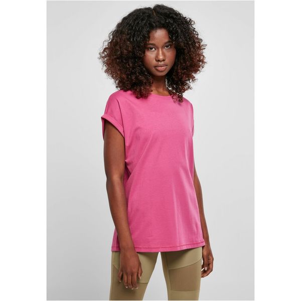 Urban Classics Women's T-shirt with extended shoulder light purple