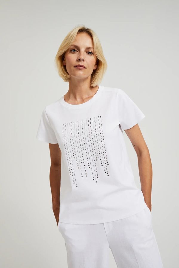 Moodo Women's T-shirt with MOODO app - white