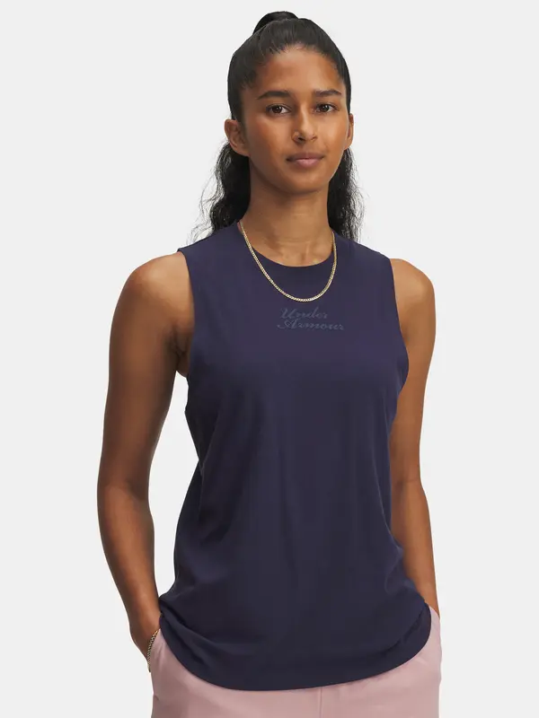Under Armour Women's tank top Under Armour UA Varsity Tank-BLU - Women's