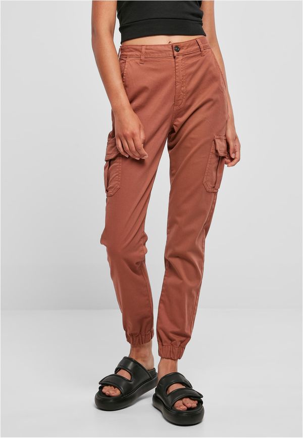 UC Ladies Women's Terracotta Cargo High-Waisted Trousers