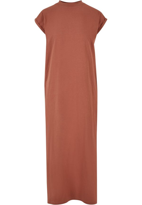 Urban Classics Women's terracotta dress with long shoulders