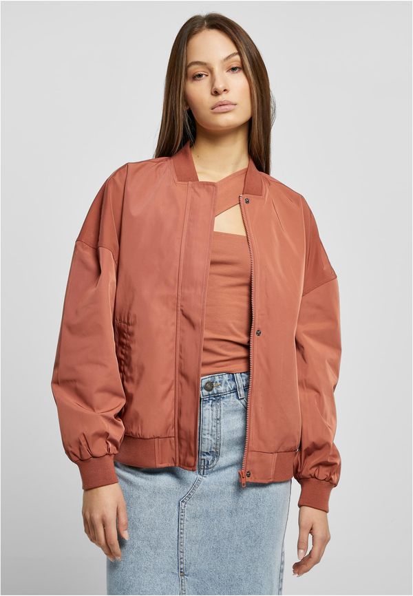 UC Ladies Women's Terracotta Jacket Recycled Oversized Light Bomber Jacket