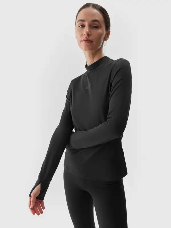 4F Women's Thermal Underwear 4F Drapana Top Black