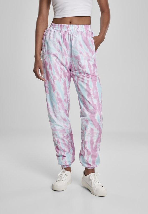 UC Ladies Women's Tie Dye Track aquablue/pink trousers