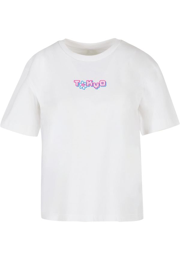 Mister Tee Women's Tokyo Dragon Neon T-Shirt - White